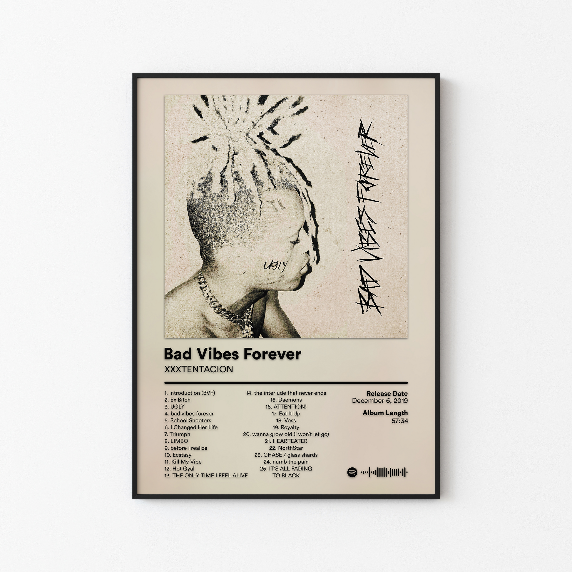 XXXTENTACION Bad Vibes Forever Album Poster
