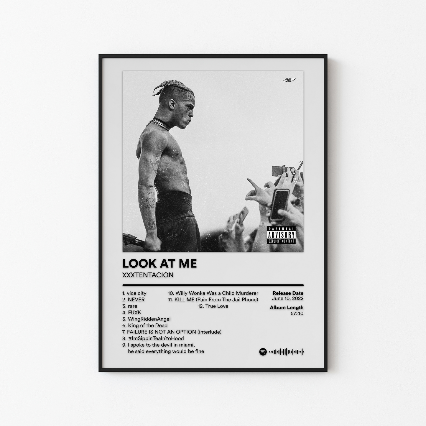 XXXTENTACION LOOK AT ME Album Poster