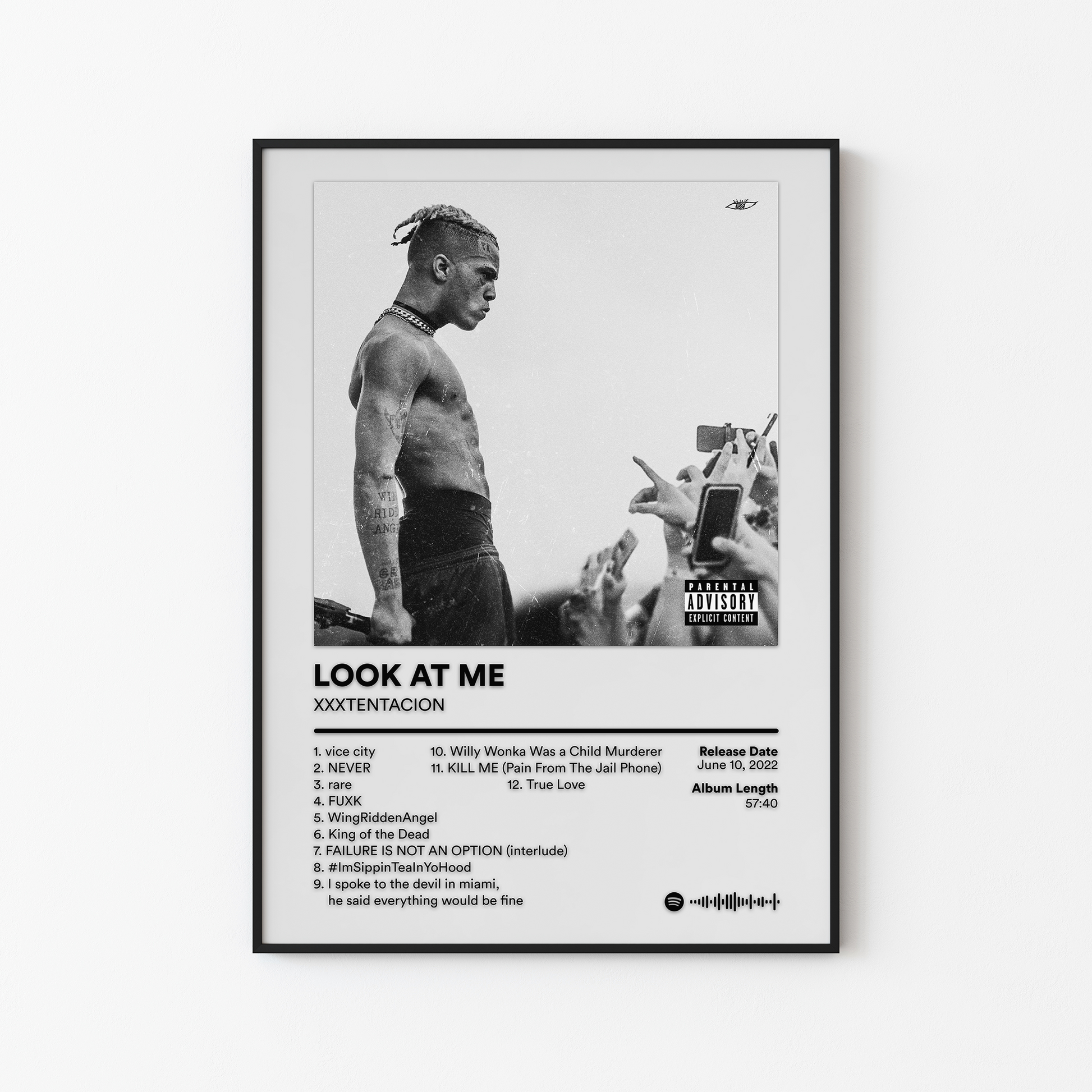 XXXTENTACION LOOK AT ME Album Poster
