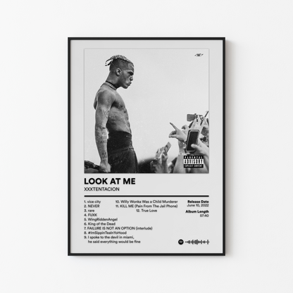 XXXTENTACION LOOK AT ME Album Poster