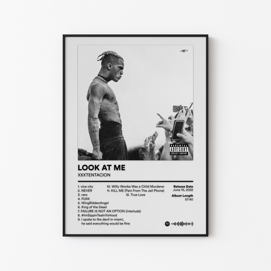 XXXTENTACION LOOK AT ME Album Poster