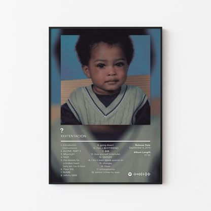 XXXTENTACION Question Mark Deluxe Album Poster