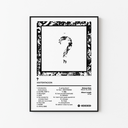 XXXTENTACION Question Mark Album Poster