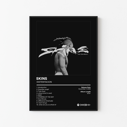 XXXTENTACION SKINS Album Poster