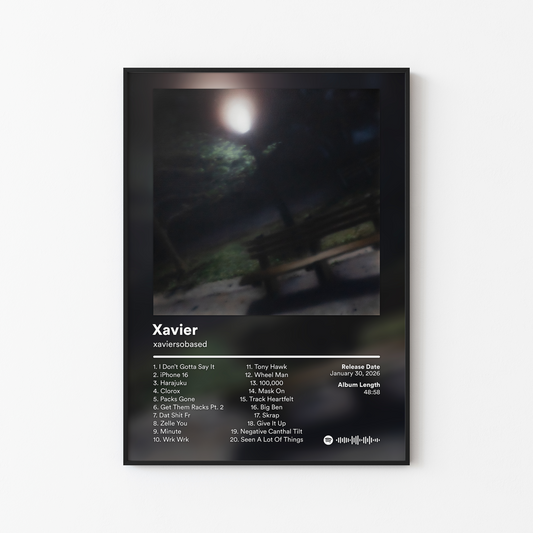 xaviersobased Xavier Album Poster