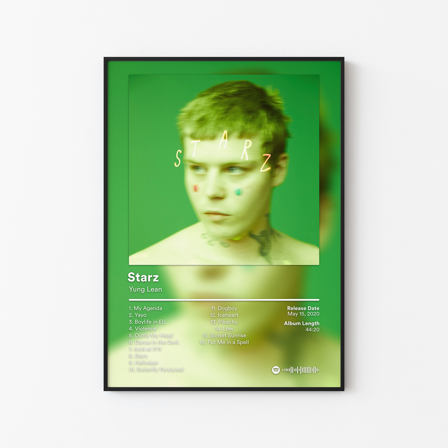 Yung Lean Starz Album Poster