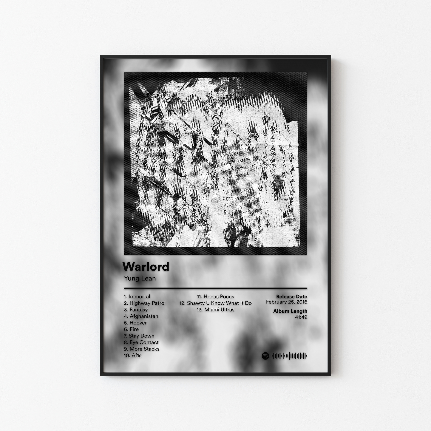 Yung Lean Warlord Album Poster