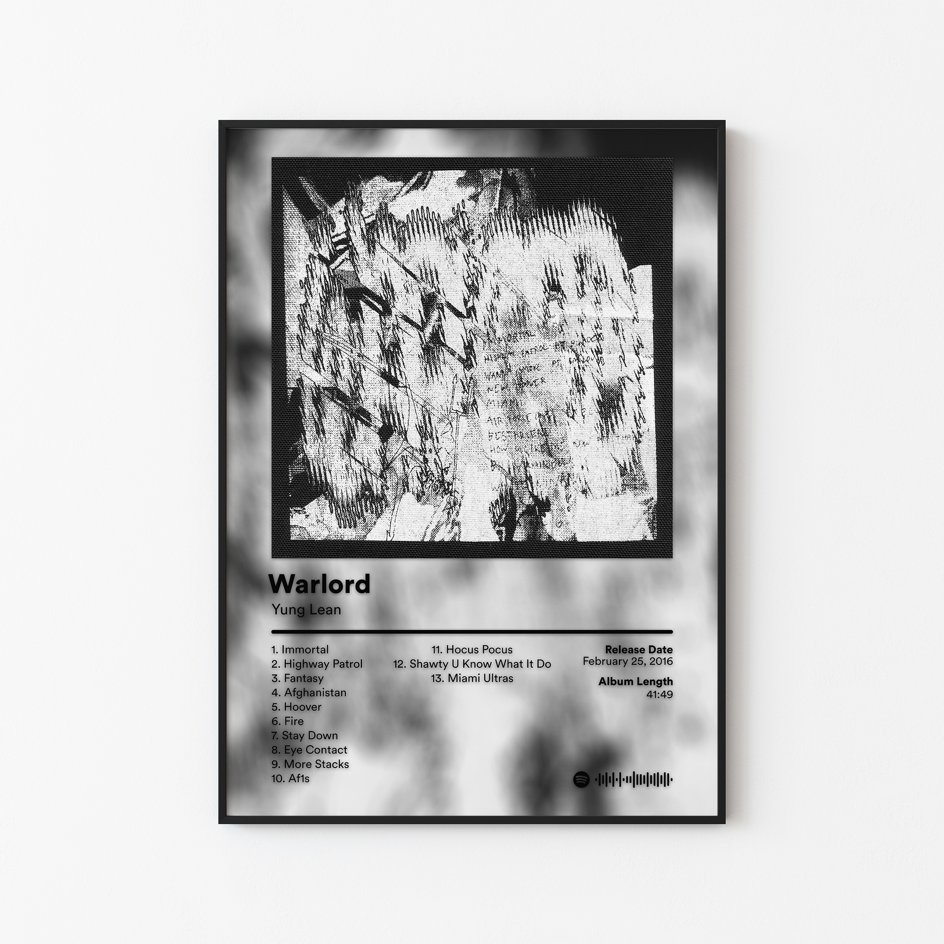 Yung Lean Warlord Album Poster
