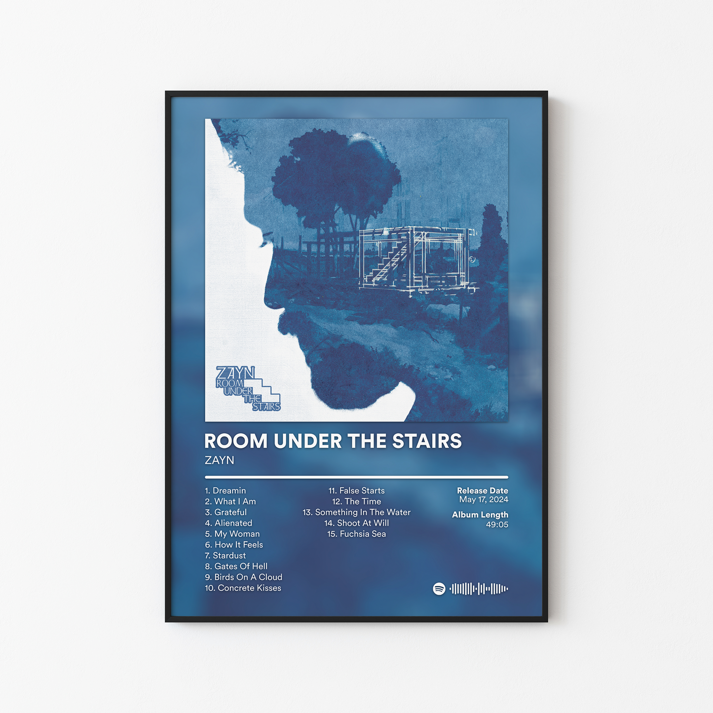 ZAYN ROOM UNDER THE STAIRS Album Poster