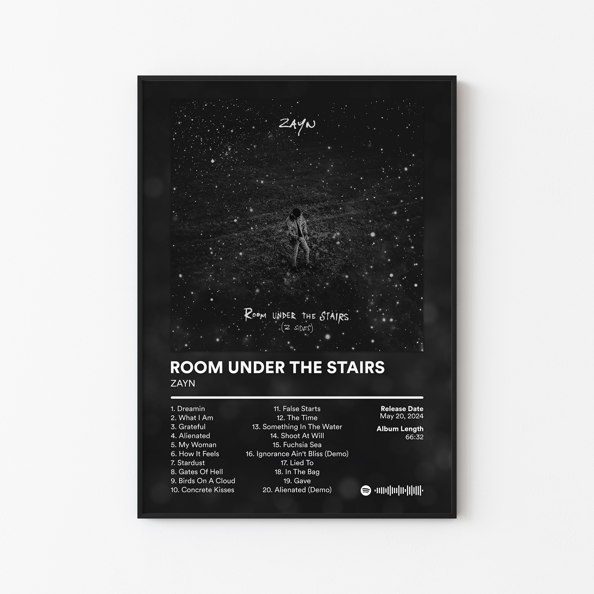 ZAYN ROOM UNDER THE STAIRS Album Poster