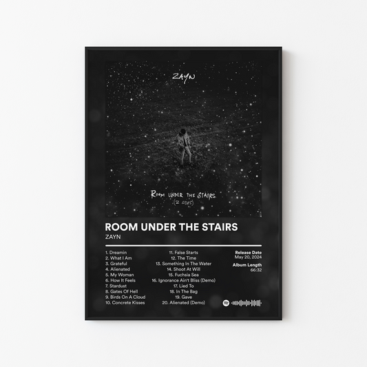 ZAYN ROOM UNDER THE STAIRS Album Poster