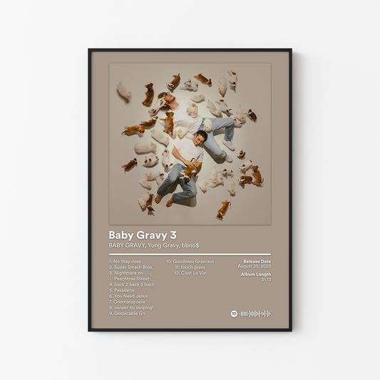 bbno$ Baby Gravy 3 Album Poster
