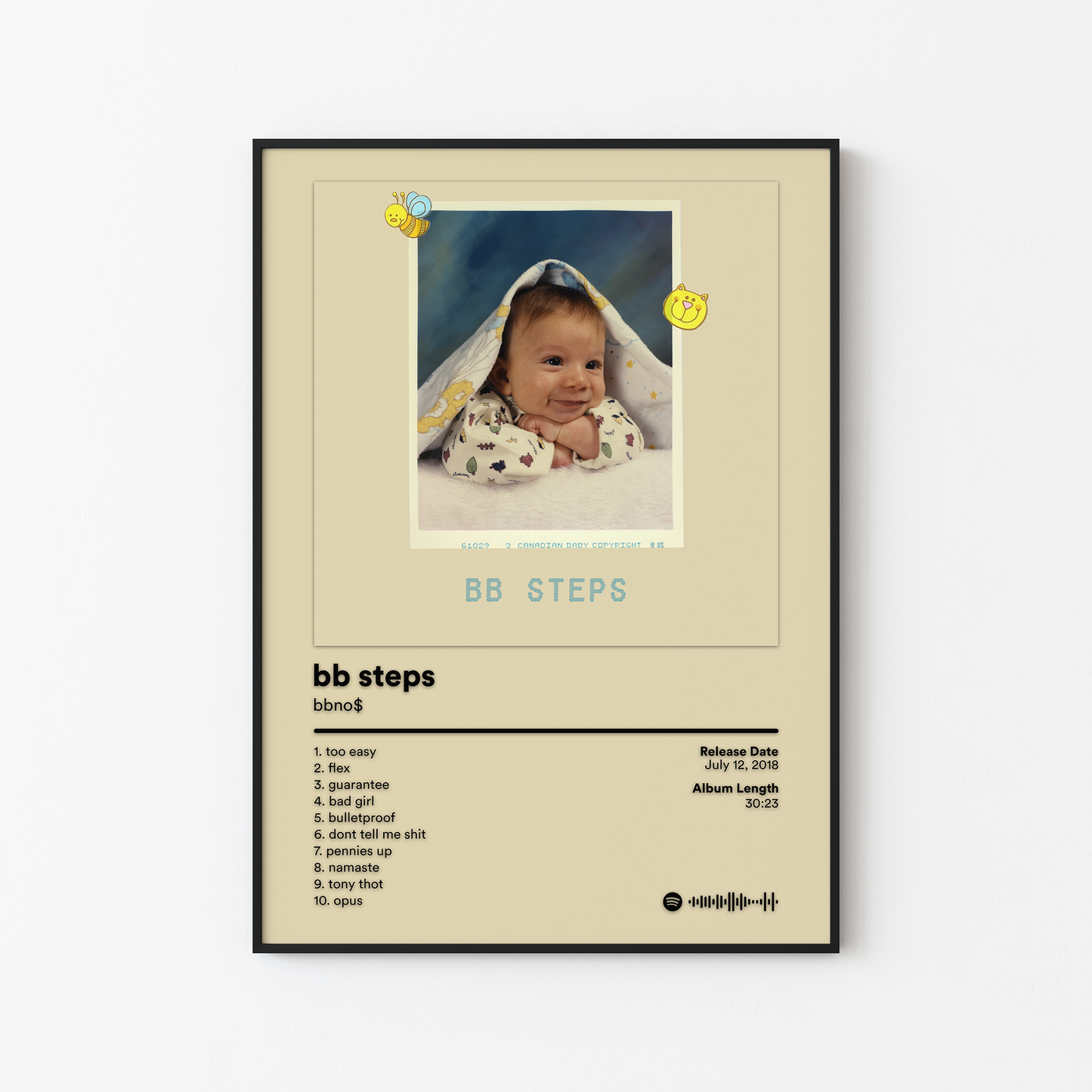bbno$ bb steps Album Poster