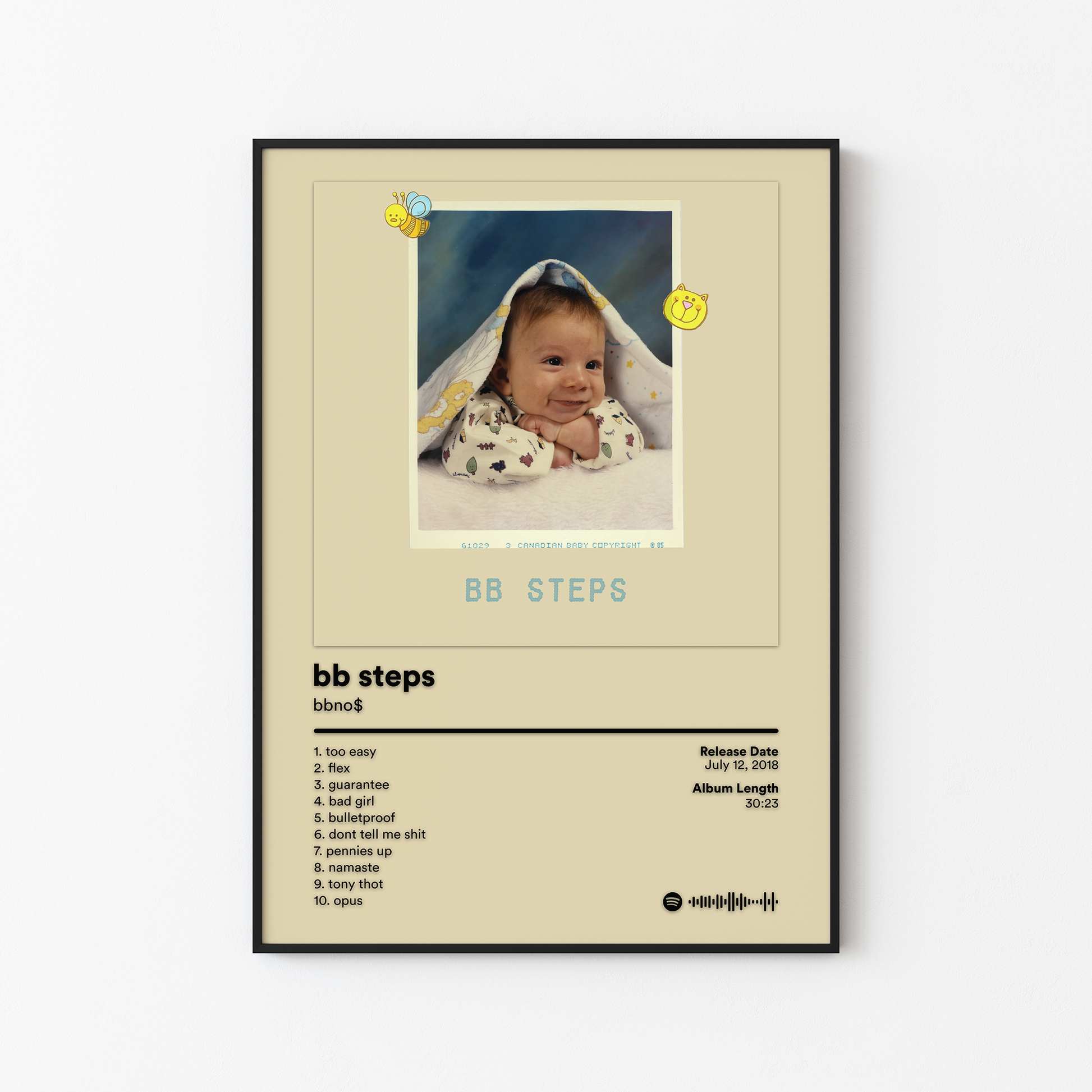 bbno$ bb steps Album Poster