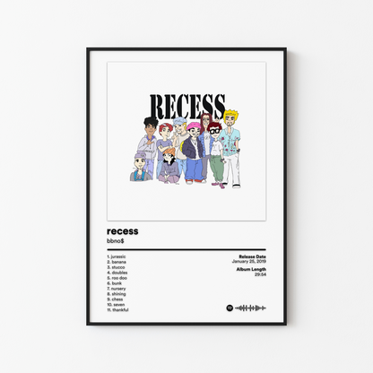 bbno$ recess Album Poster