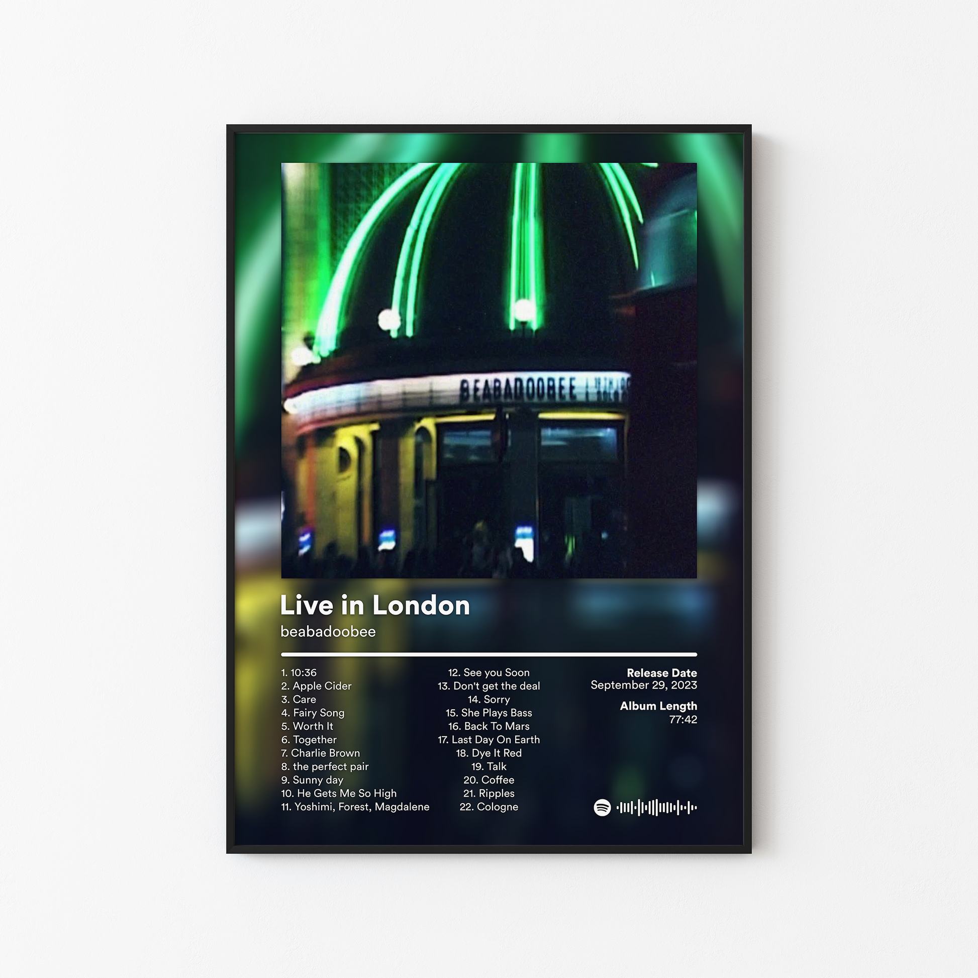 beabadoobee Live in London Album Poster