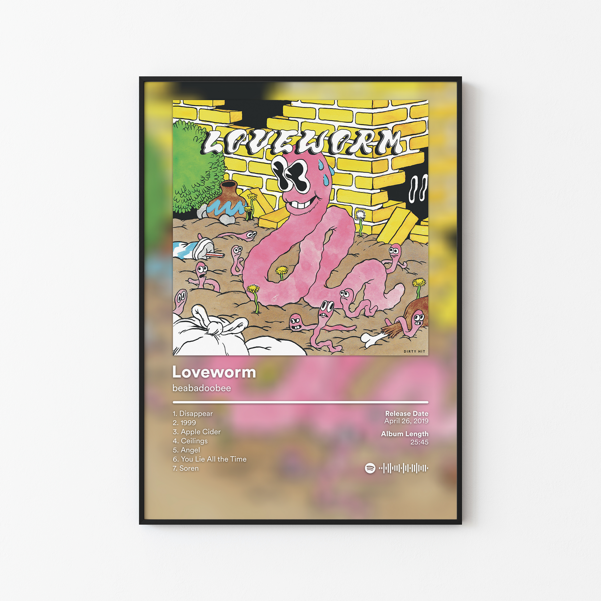beabadoobee Loveworm Album Poster