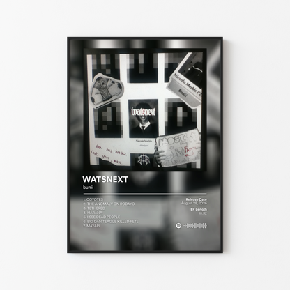 bunii WATSNEXT Album Poster