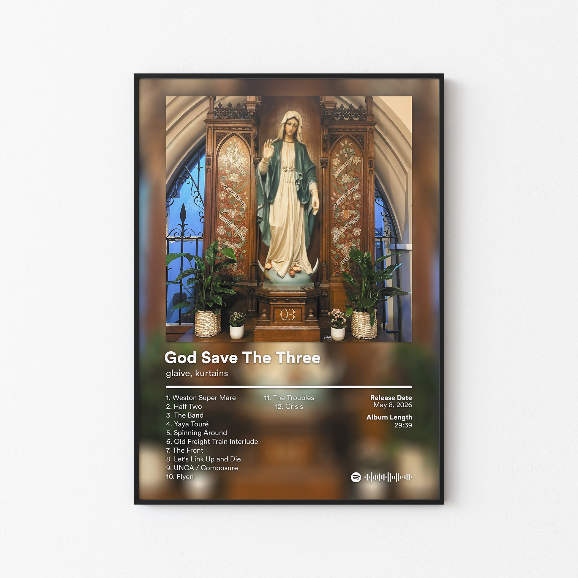 glaive God Save The Three Album Poster