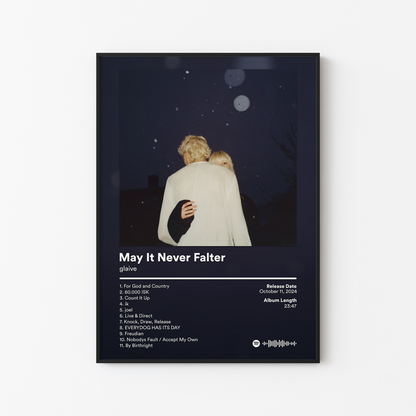 glaive May It Never Falter Album Poster