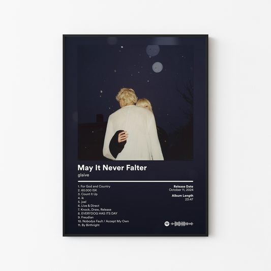 glaive May It Never Falter Album Poster