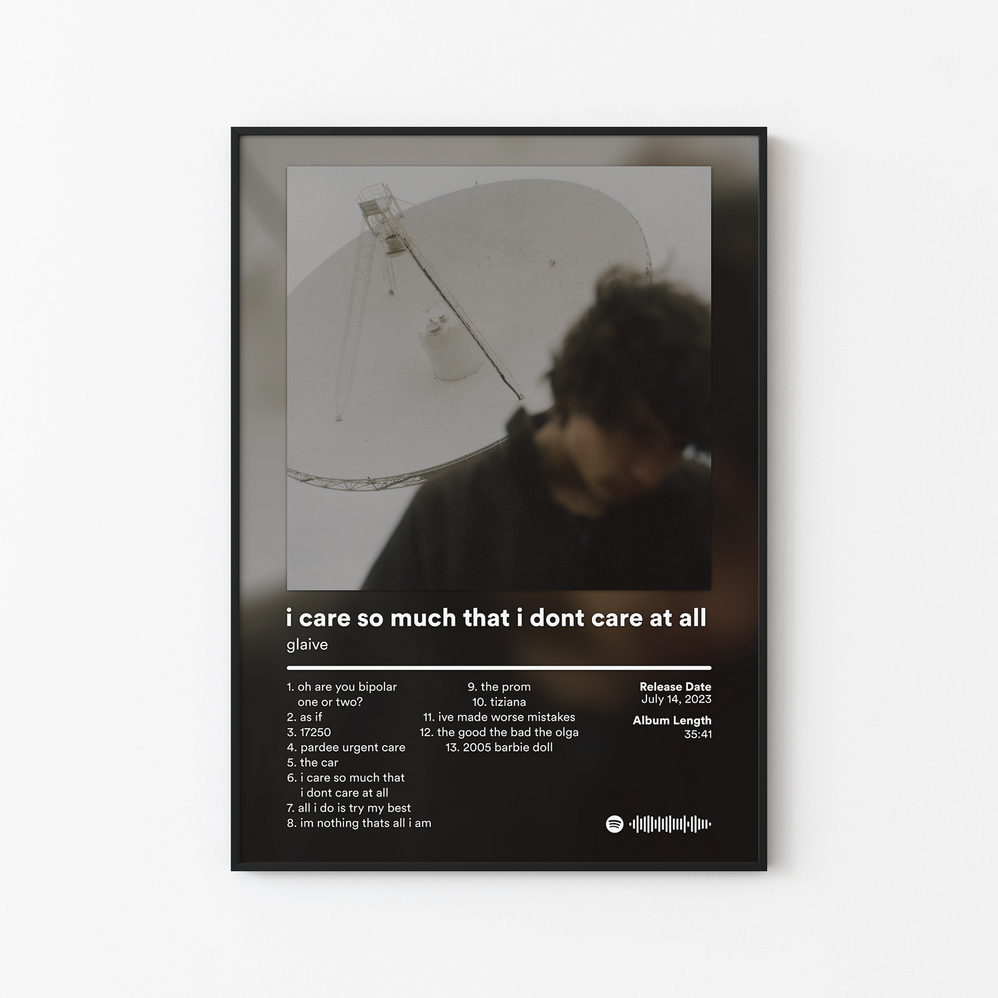 glaive i care so much that i dont care at all Album Poster