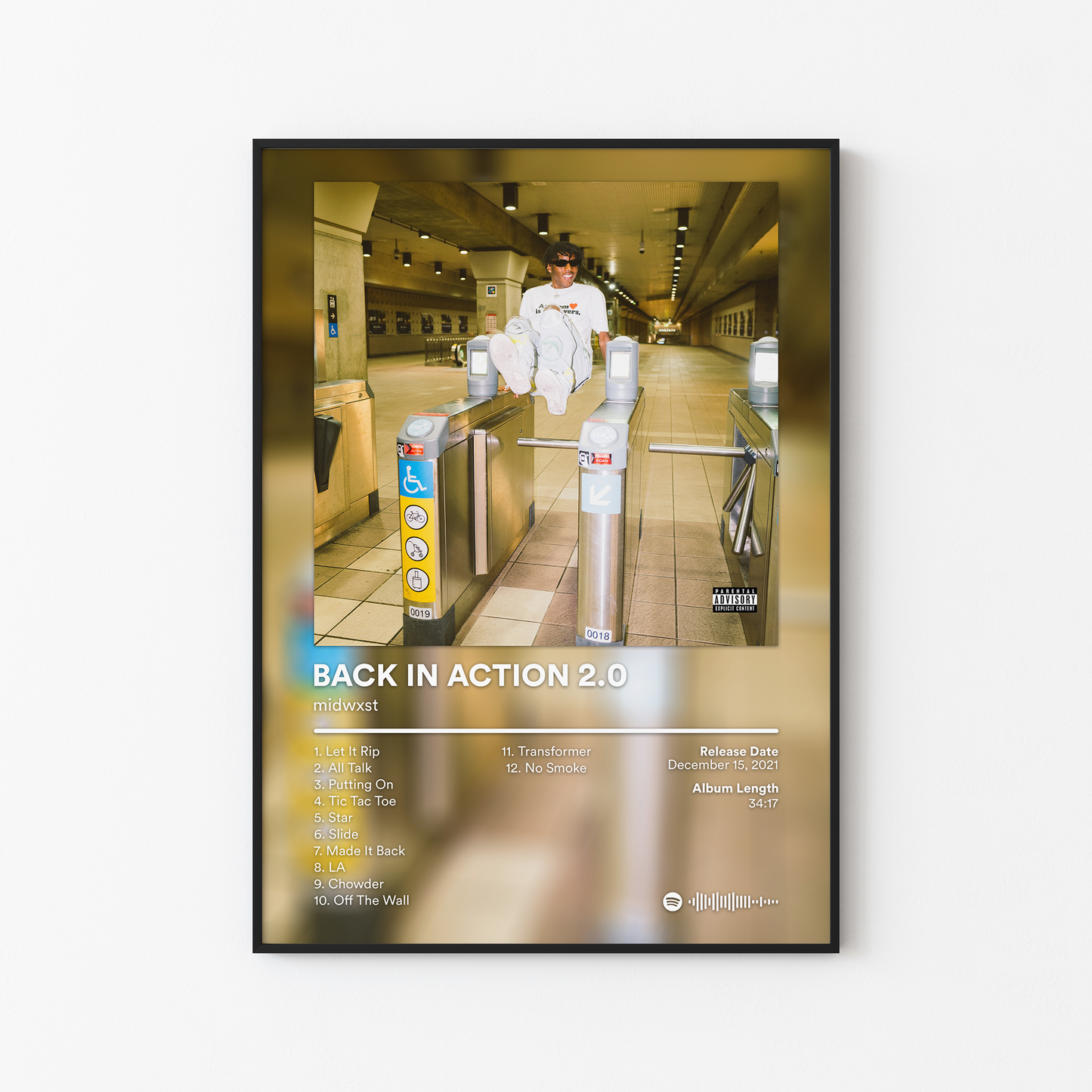 midwxst BACK IN ACTION 2.0 Album Poster