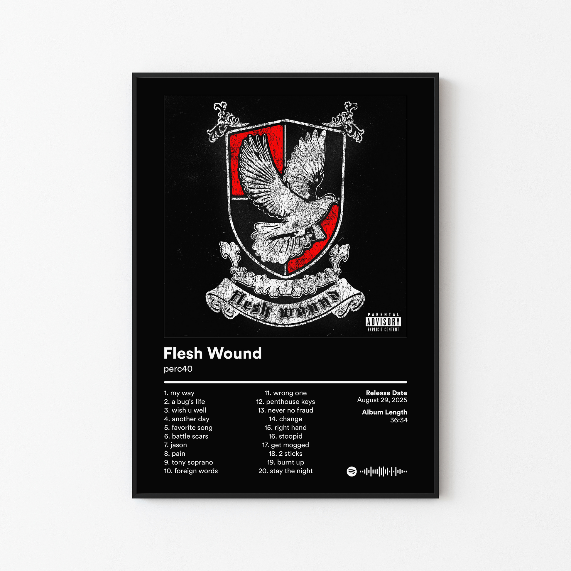 perc40 Flesh Wound Album Poster