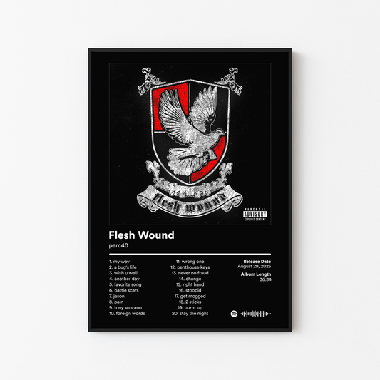 perc40 Flesh Wound Album Poster