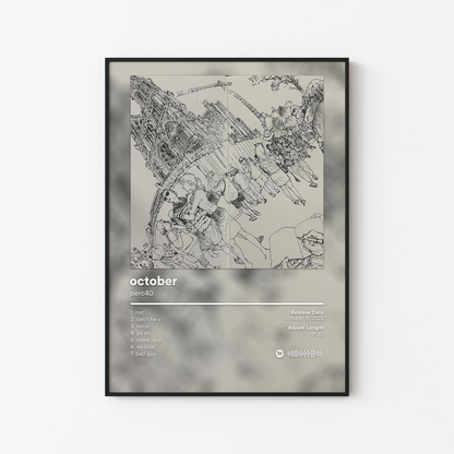 perc40 october Album Poster