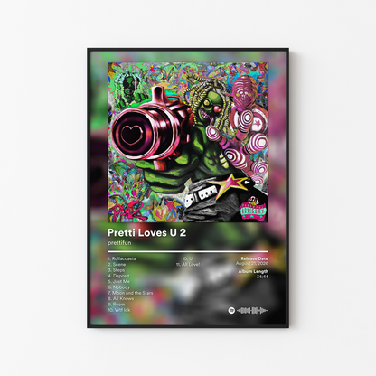prettifun Pretti Loves U 2 Album Poster