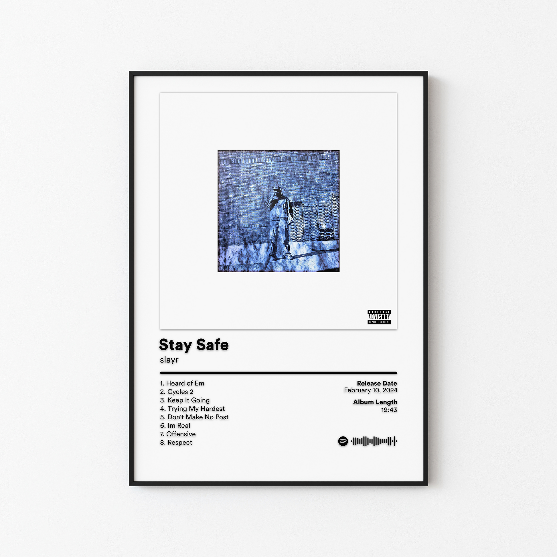 slayr Stay Safe Album Poster