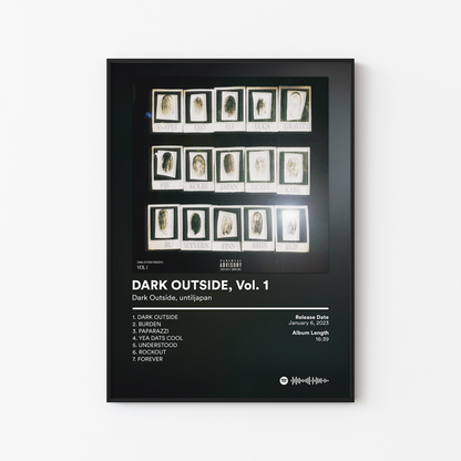 untiljapan DARK OUTSIDE Vol 1 Album Poster
