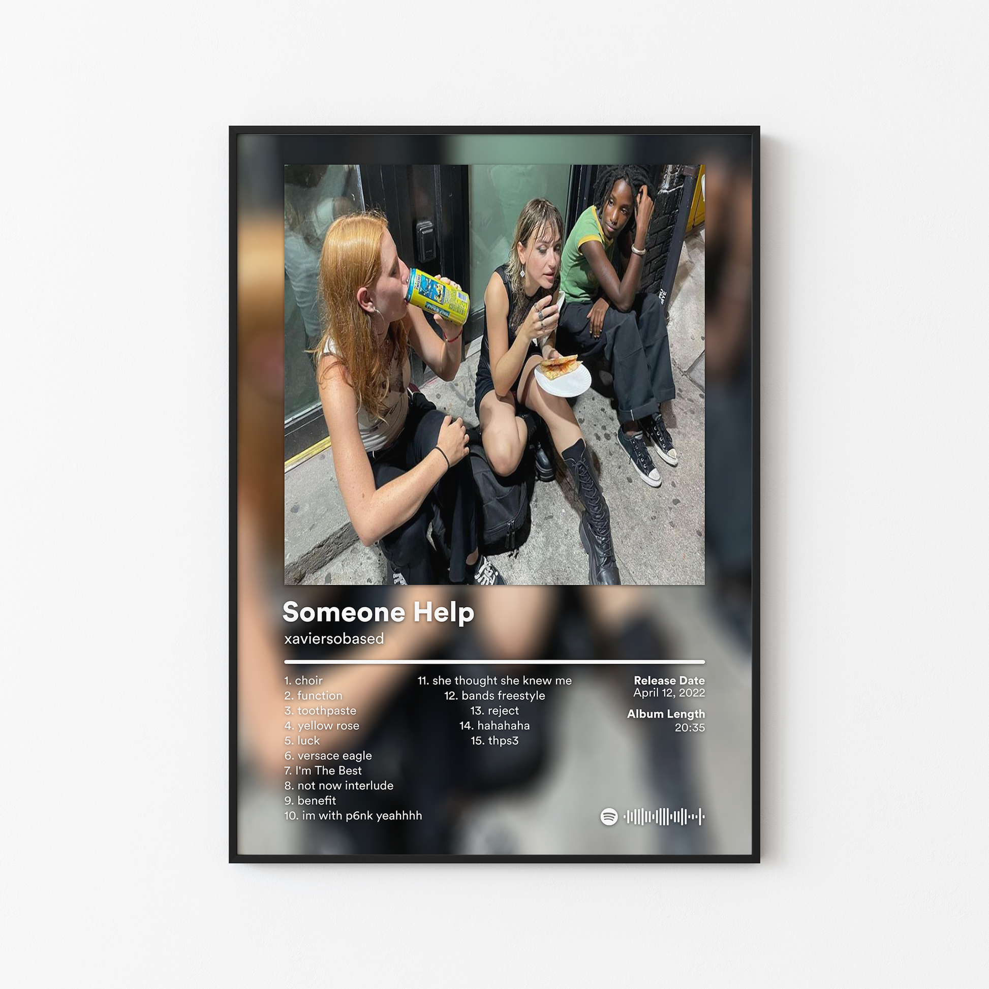 xaviersobased Someone Help Album Poster